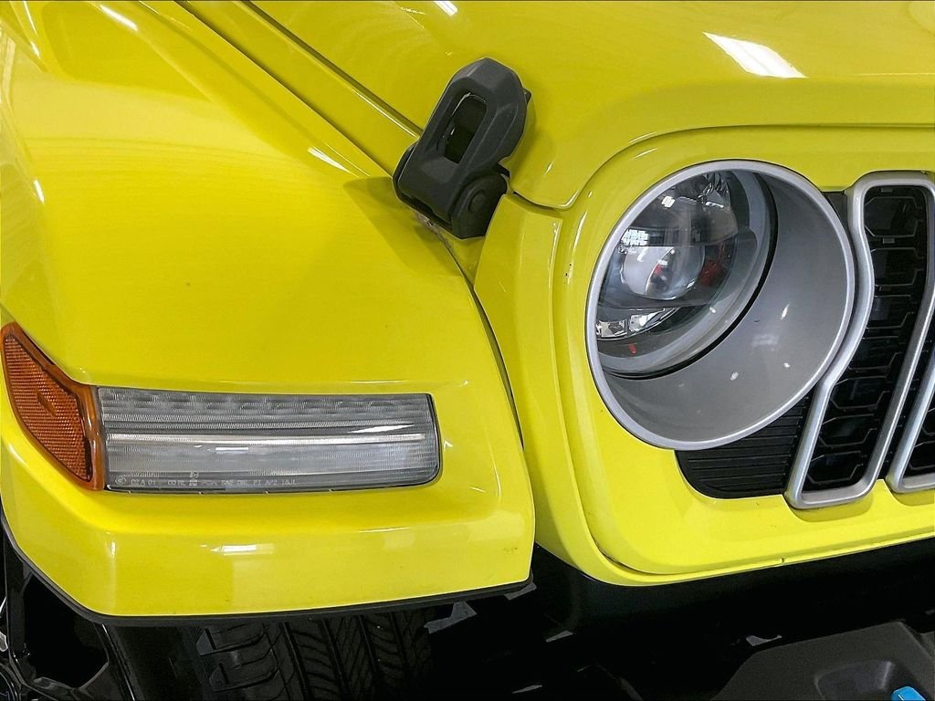 Used 2024 Yellow Jeep Sahara 4xe image 32