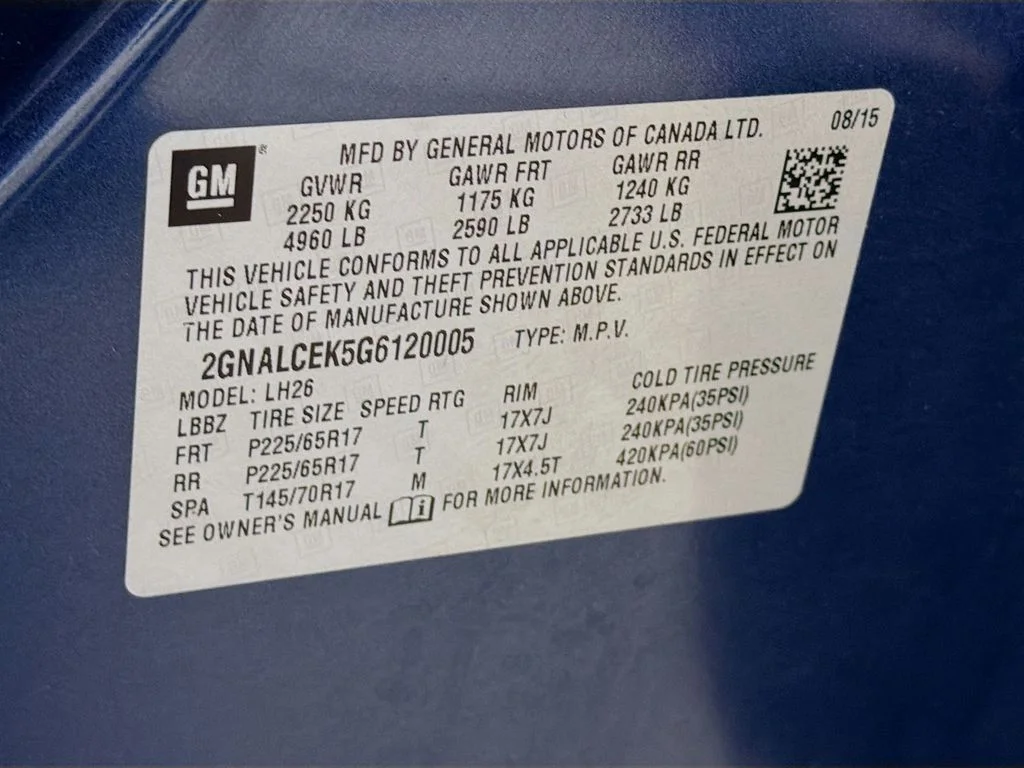 Used 2016 Blue Chevrolet LT image 29