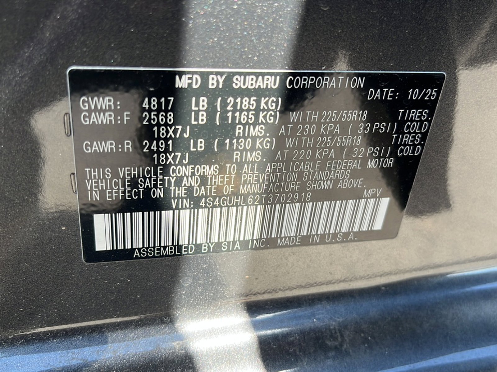 New 2026 MAGNETITE GRAY PEARL Subaru Limited image 17