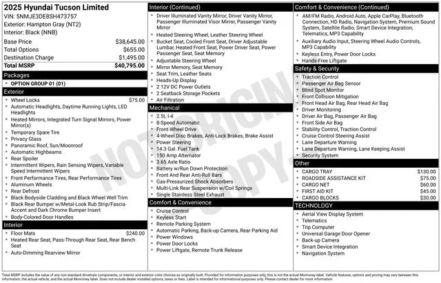 Used 2025 Gray Hyundai Limited image 33