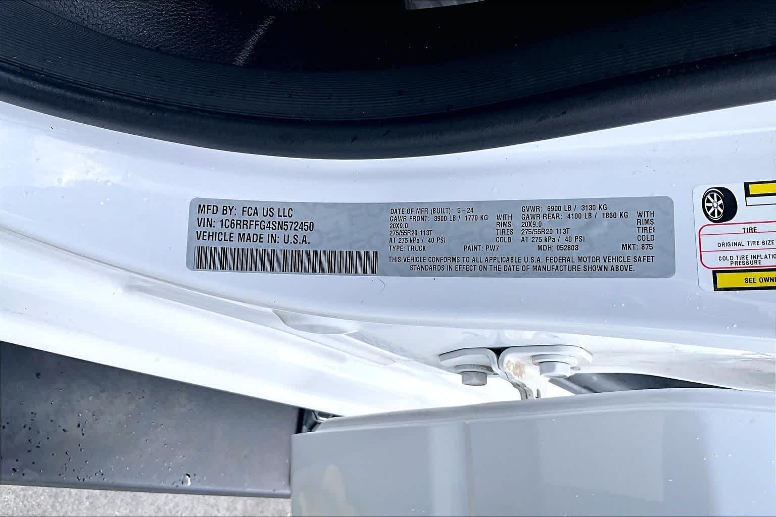 Used 2025 Bright White Clearcoat Ram Big Horn image 34