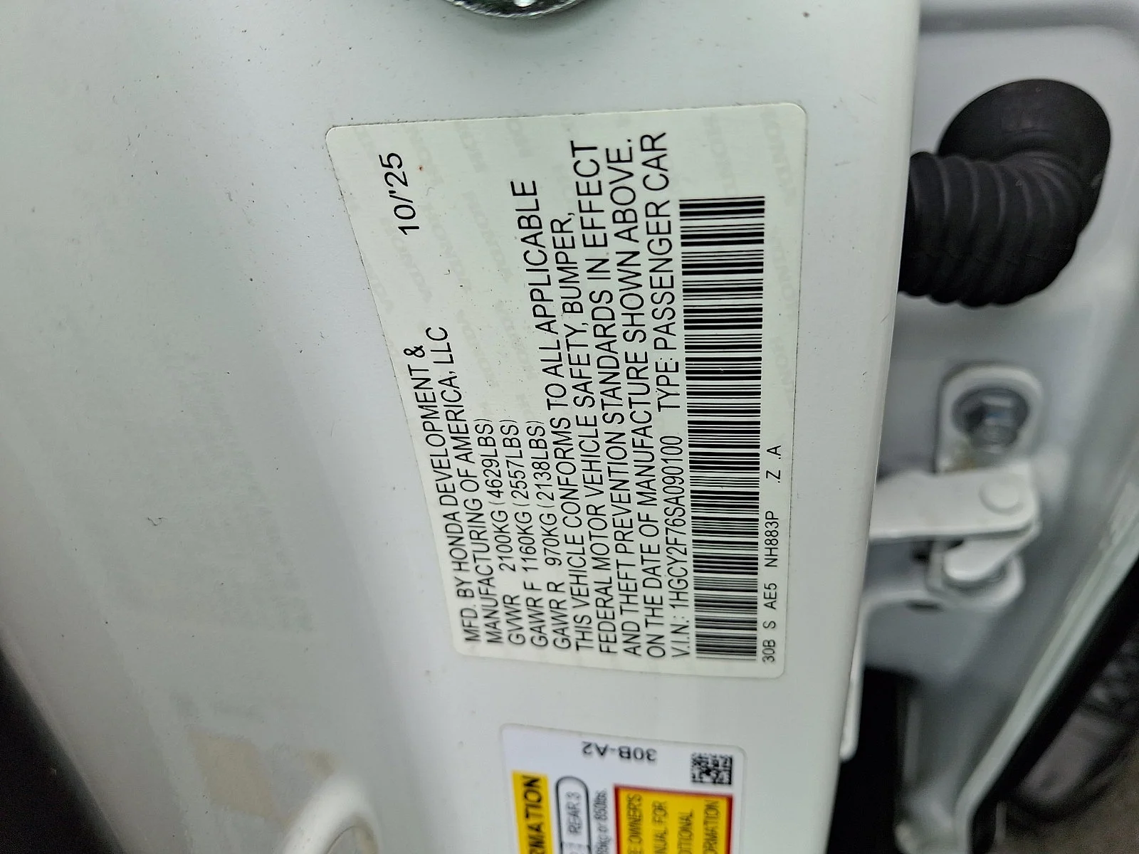 Used 2025 Platinum White Pearl Honda Sport-L image 27