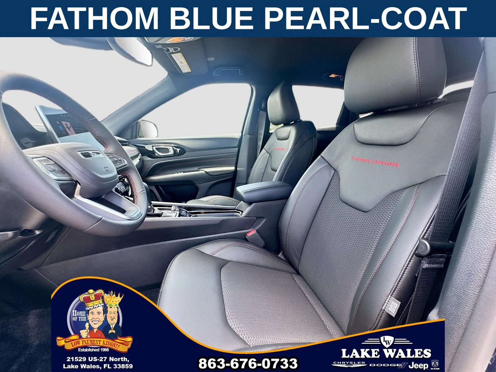 New 2026 Fathom Blue Pearl-Coat Exterior Paint Jeep Trailhawk image 19
