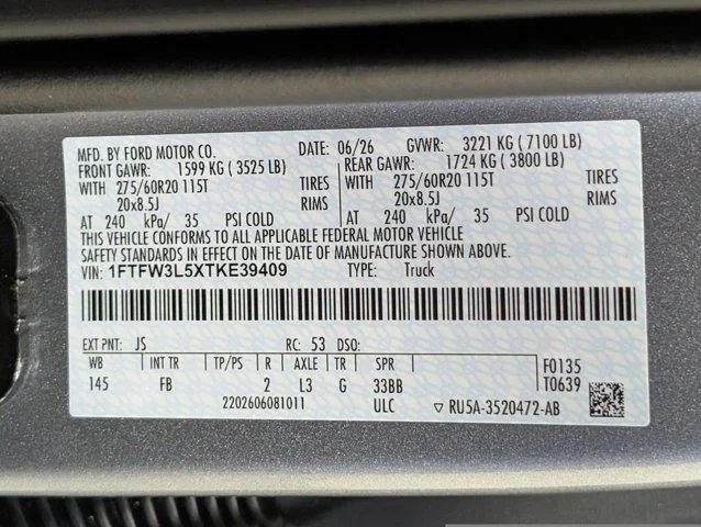 New 2026 Iconic Silver Metallic Ford XLT image 59