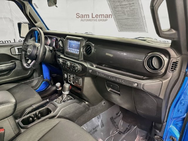 Used 2021 Blue Jeep Unlimited Sport Altitude image 28