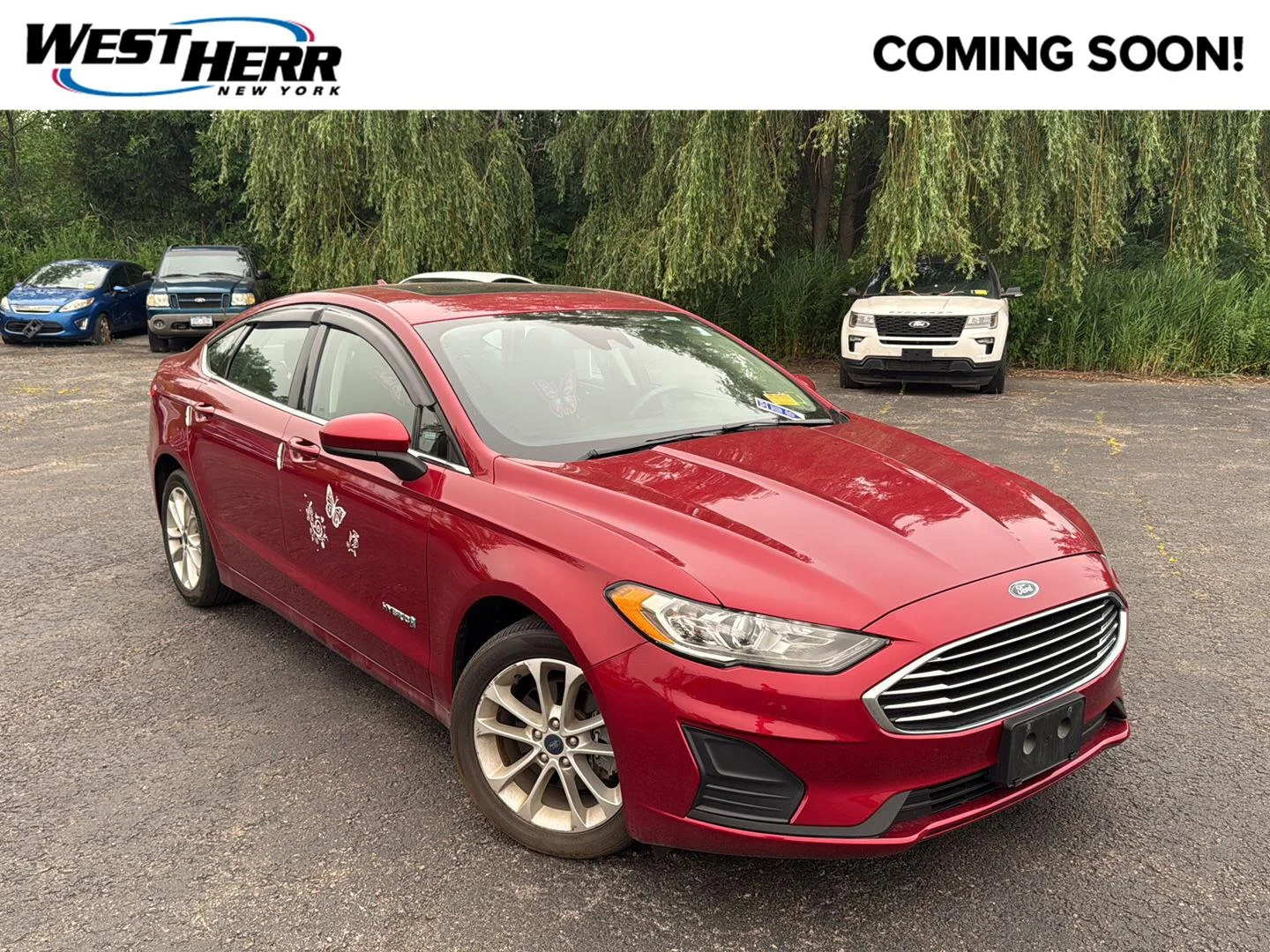 Used 2019 Ruby Red Metallic Tinted Clearcoat Ford SE image 1