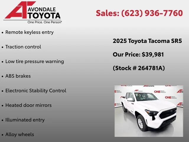 Certified Used 2025 White Toyota SR5 image 7