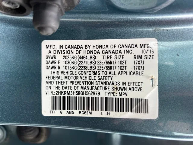 Used 2016 Mountain Air Metallic Honda EX image 16