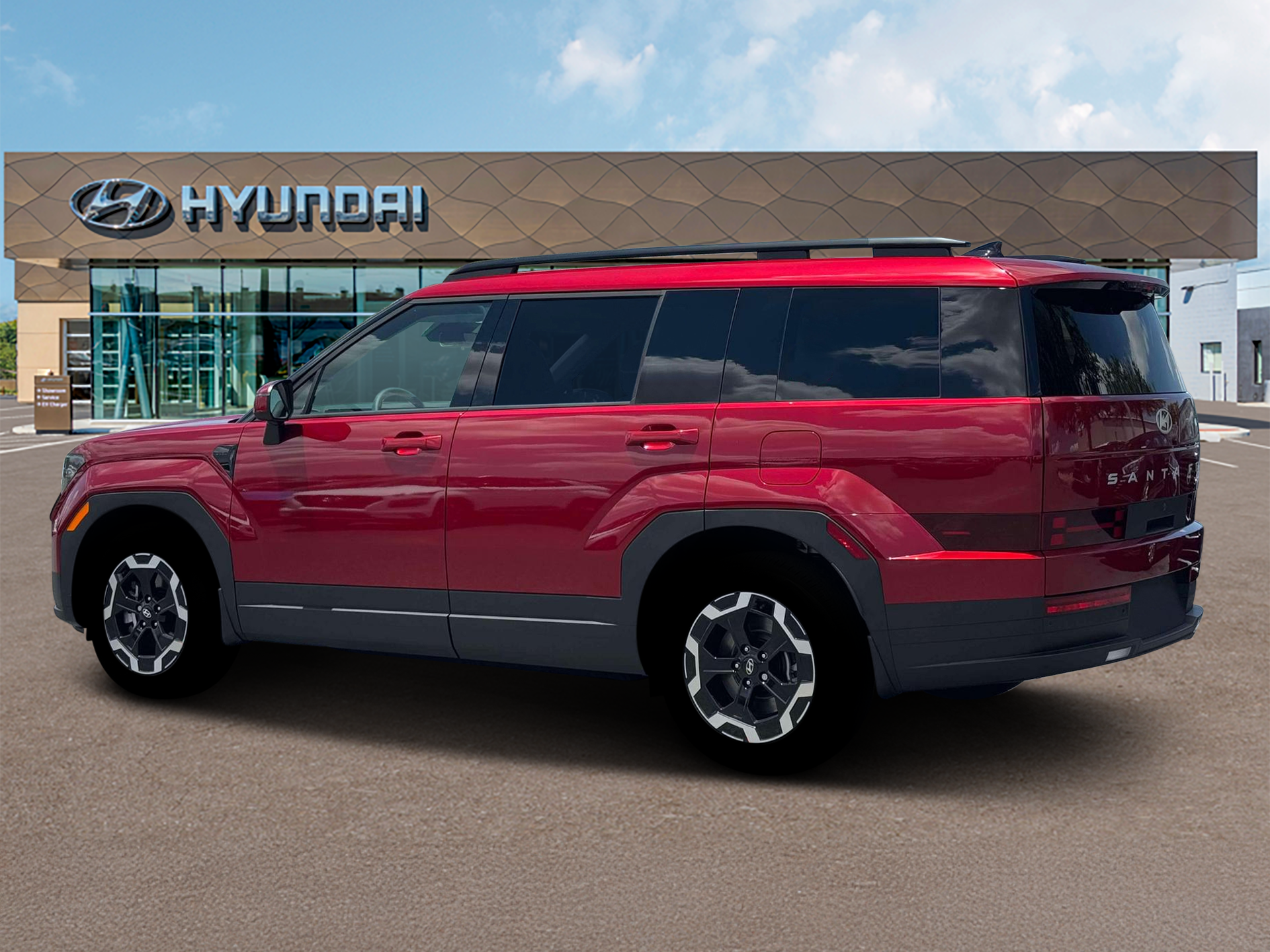 New 2026 Red Hyundai SEL AWD image 4