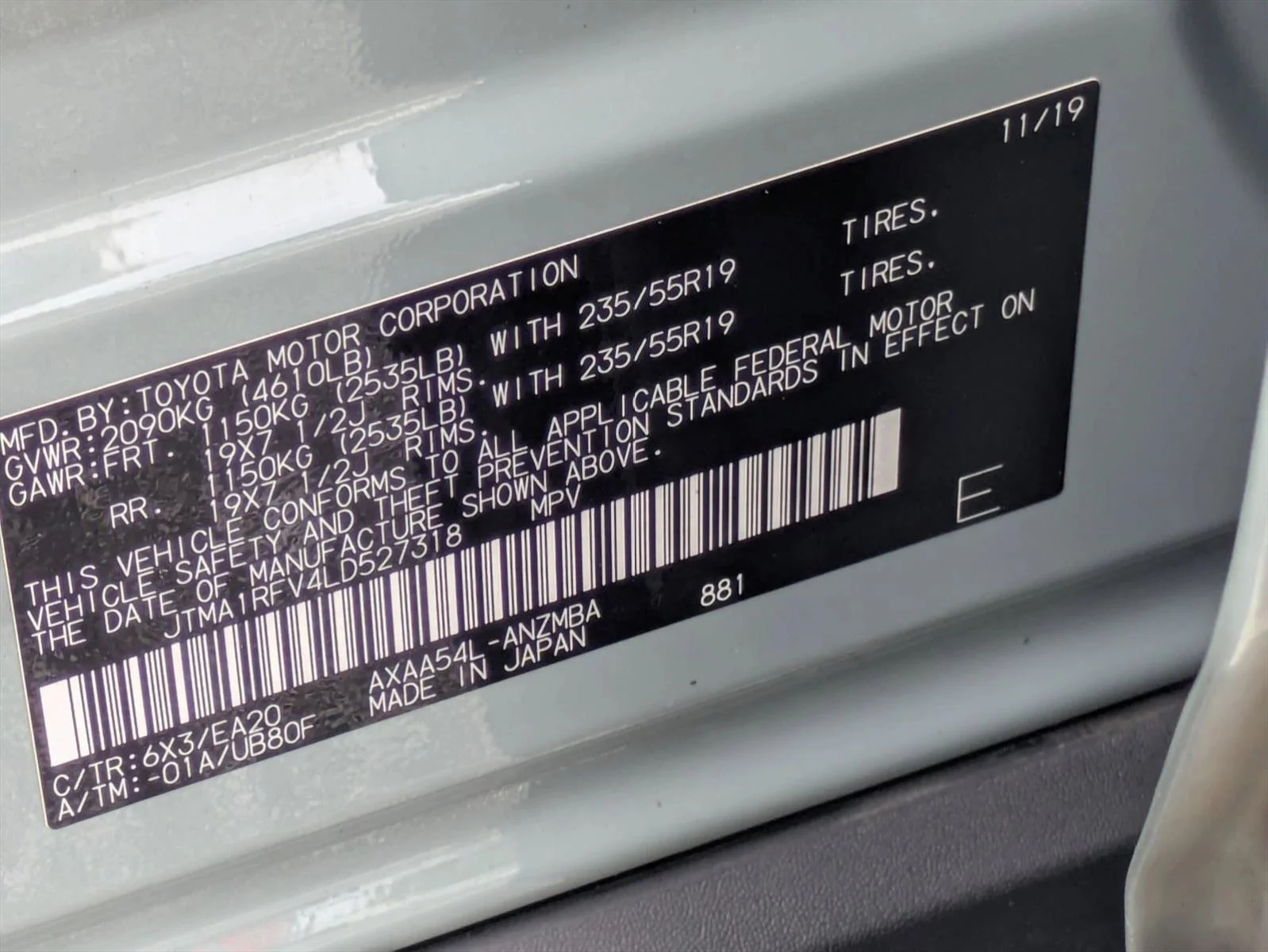 Used 2020 Lunar Rock Toyota XLE Premium image 15