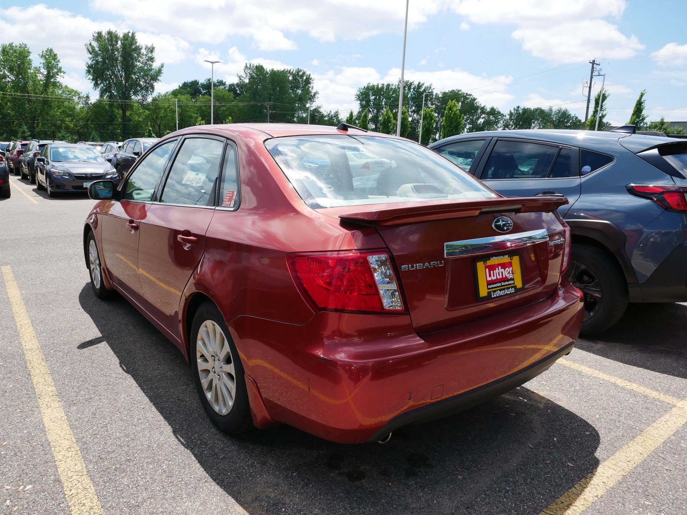 Used 2009 Paprika Red Pearl Subaru i w/Premium Pkg image 4