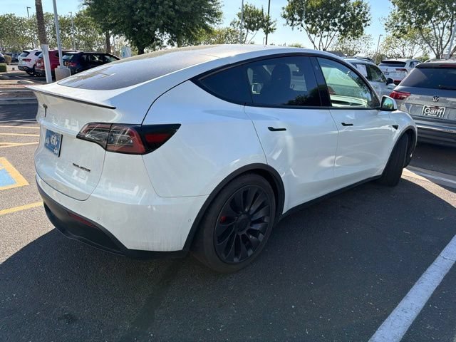Used 2022 Pearl White Multi-Coat Tesla Performance image 3