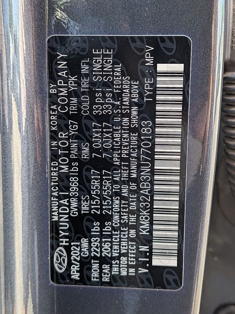 Used 2022 Thunder Gray Hyundai SEL image 31