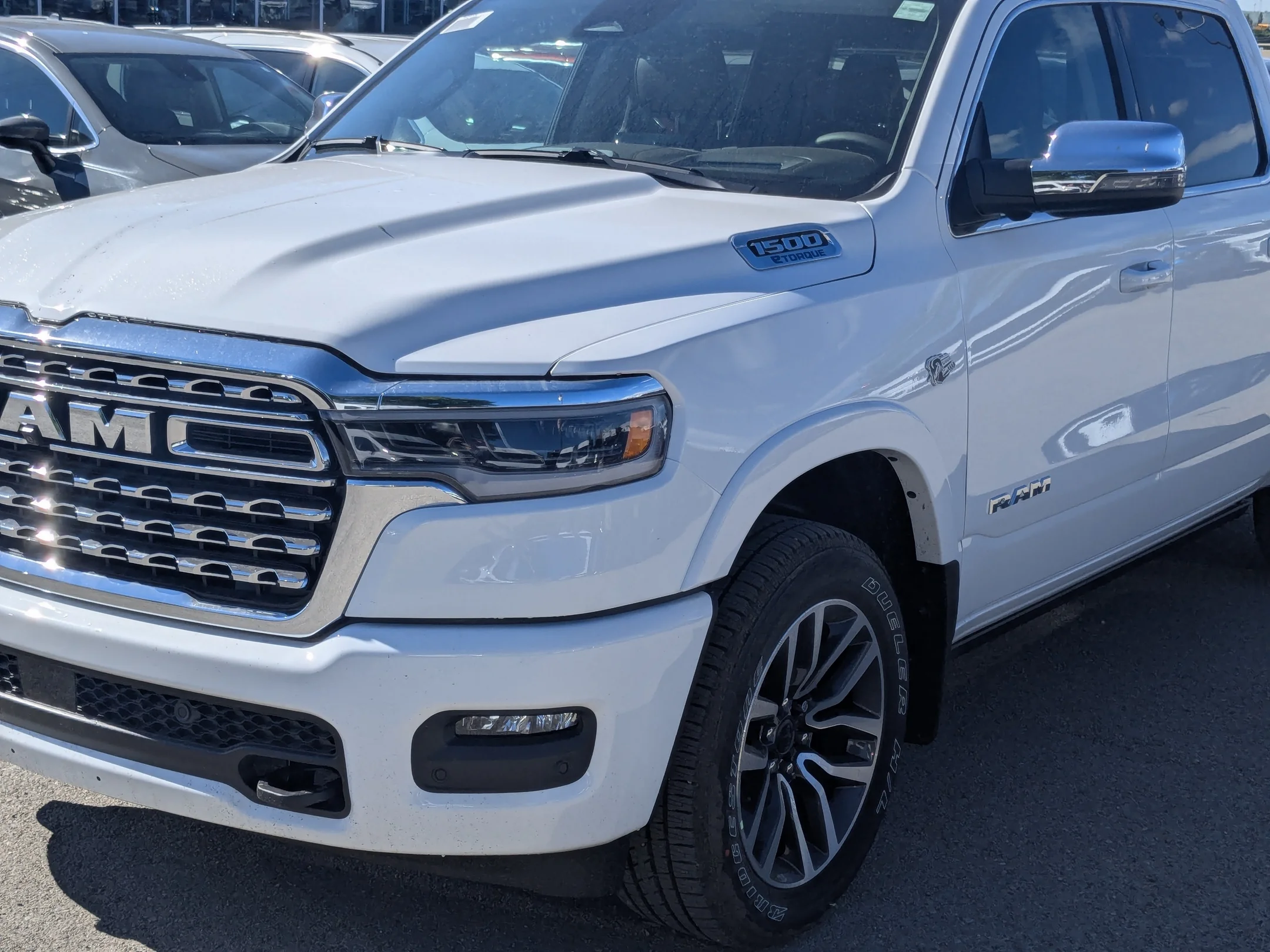 New 2026 White RAM Limited Longhorn - - Longhorn Leather - Body-Colour Bumper Grp - Heated Seats & More! image 9
