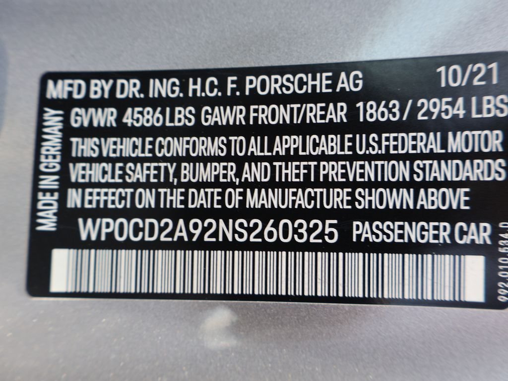 Used 2022 GT Silver Metallic Porsche Turbo S image 39