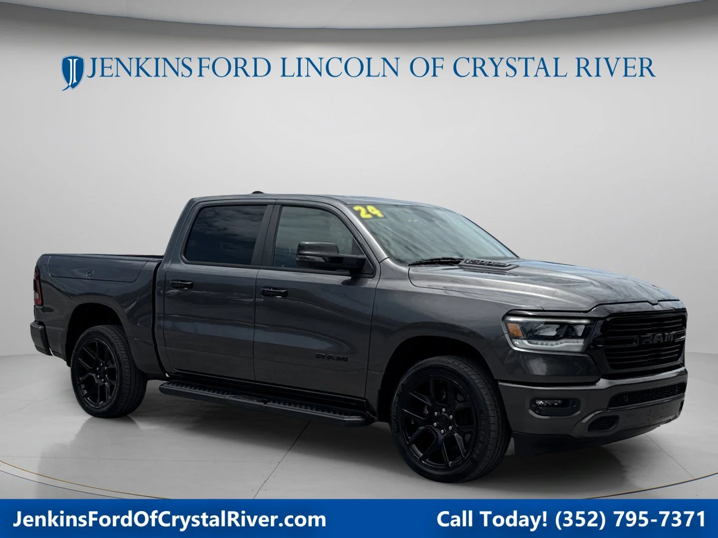 Used 2024 Granite Crystal Metallic Clearcoat Ram Laramie image 1