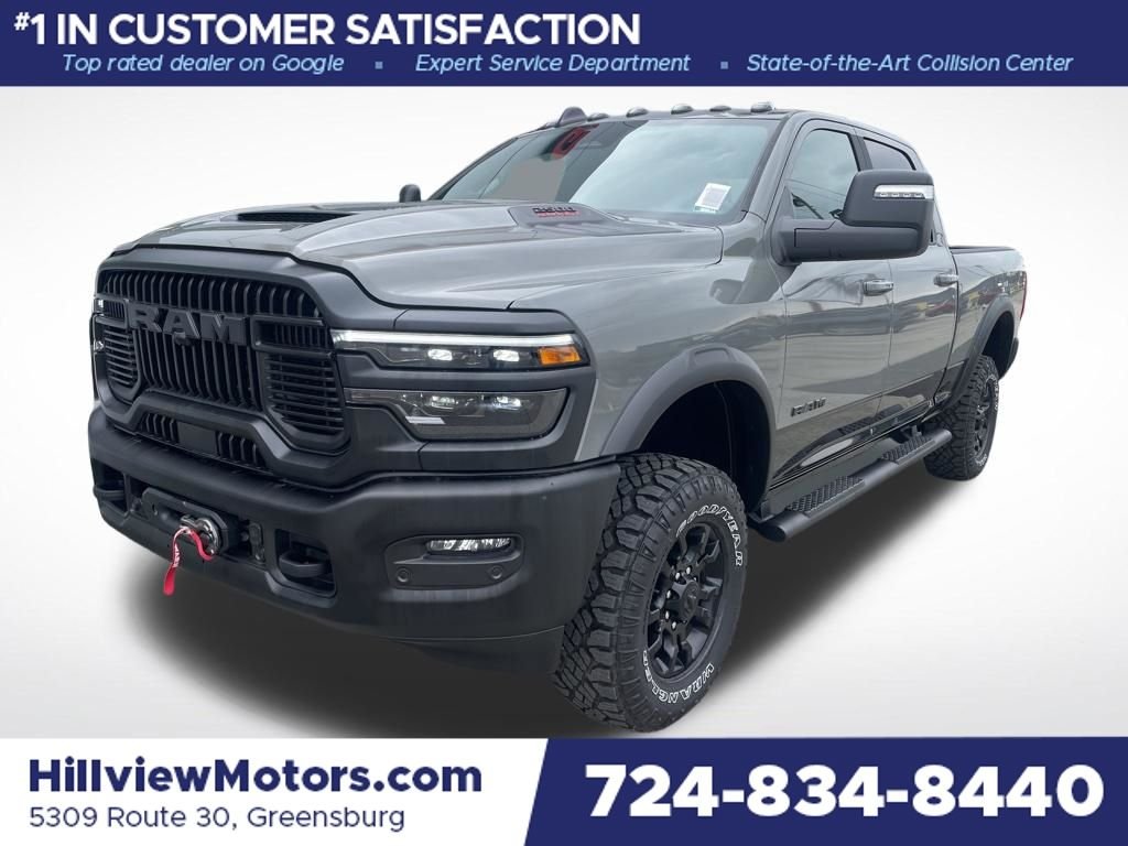 Ceramic Gray Clear-Coat Exterior Paint 2026 RAM 2500 Power Wagon Crew Cab 4WD Pickup Truck Four-Wheel Drive 8-Speed Automatic