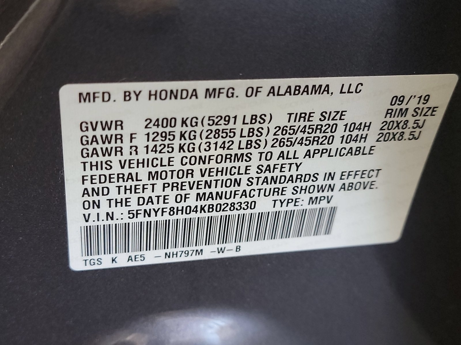 Used 2019 Modern Steel Metallic Honda Elite image 32