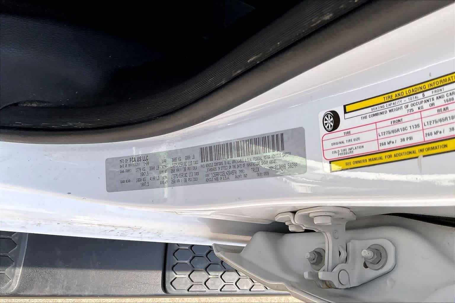 Used 2020 Bright White Clearcoat Ram Tradesman image 34