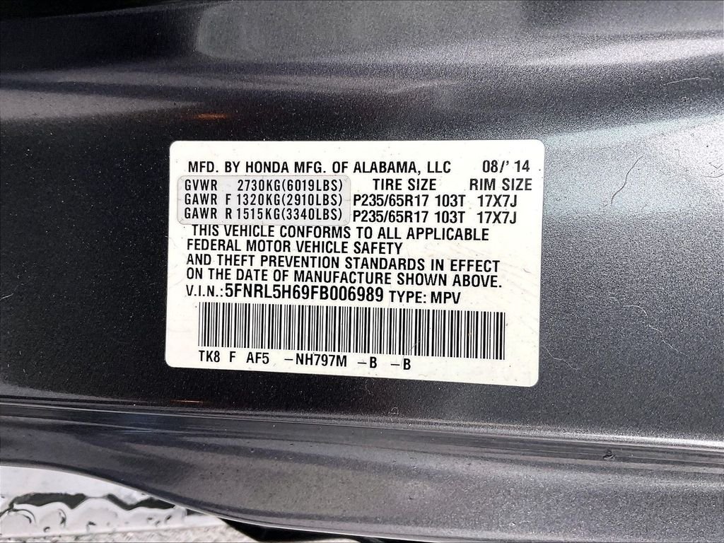 Used 2015 Gray Honda EX-L image 36