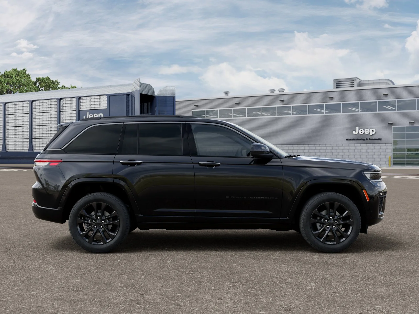 New 2026 Diamond Black Crystal Pearl-Coat Exterior Paint Jeep Limited Reserve image 49