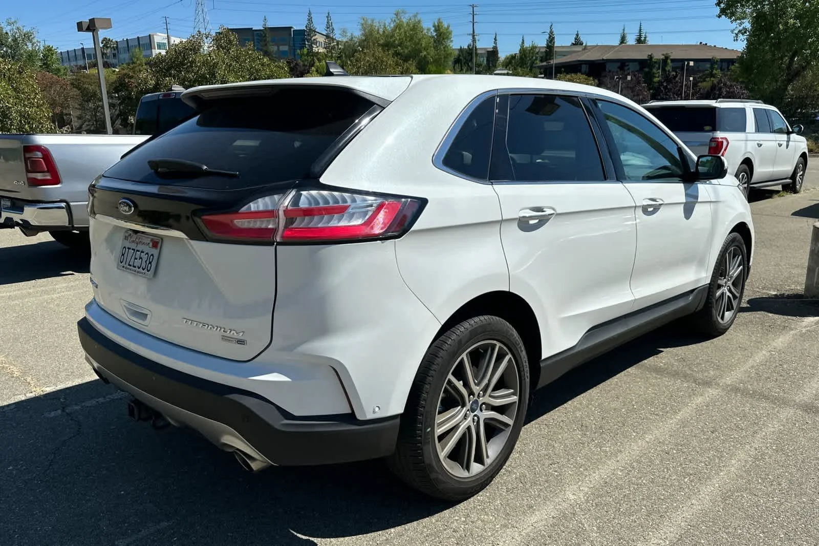 Used 2020 Star White Metallic Tri-Coat Ford Titanium image 2