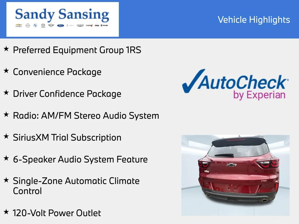 Used 2025 Red Chevrolet RS image 7