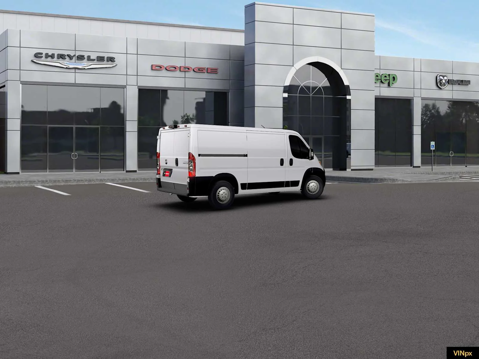 New 2026 Bright White Clear-Coat Exterior Paint RAM Tradesman image 8