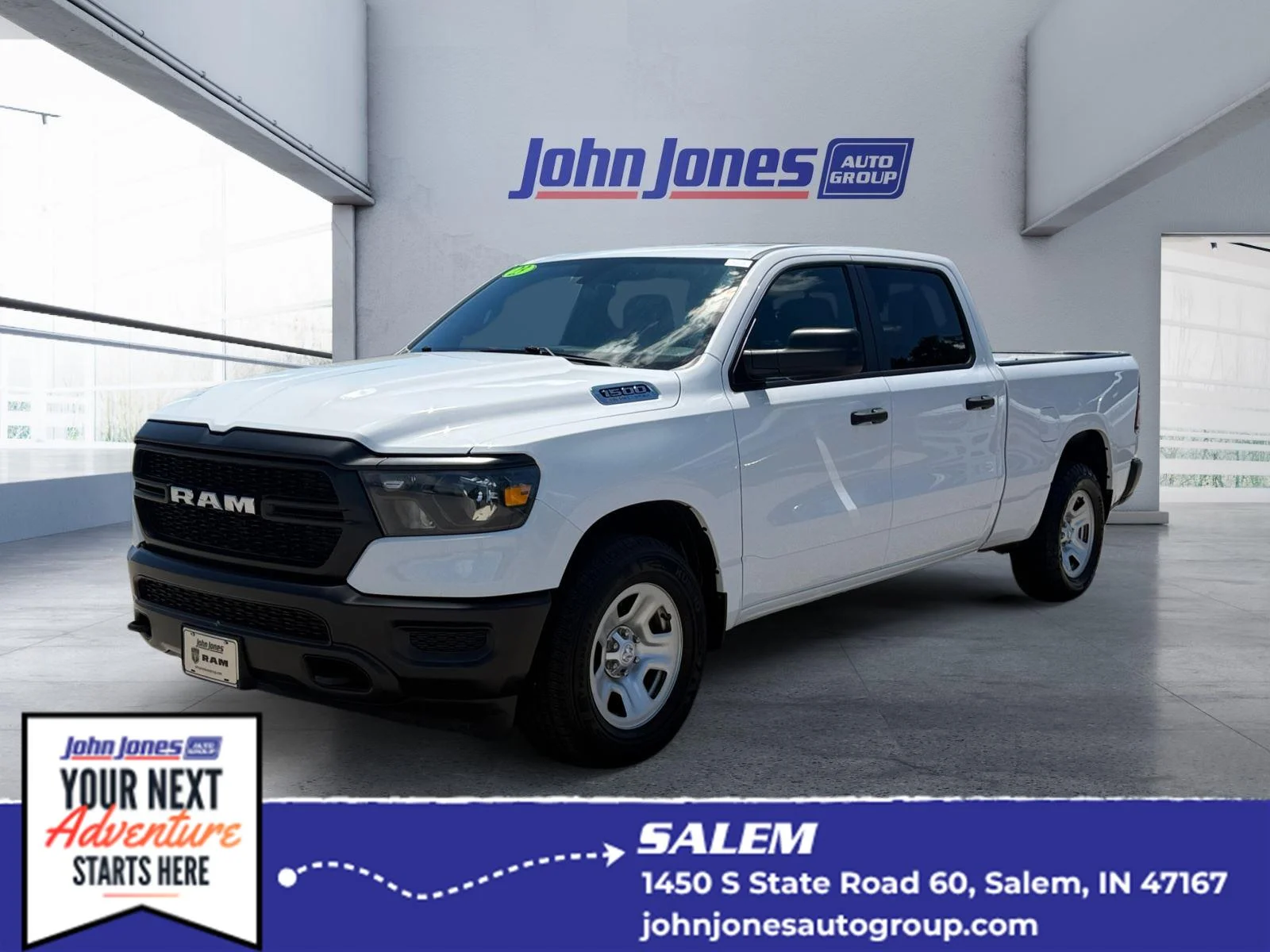 Used 2023 Bright White Clearcoat Ram Tradesman image 1