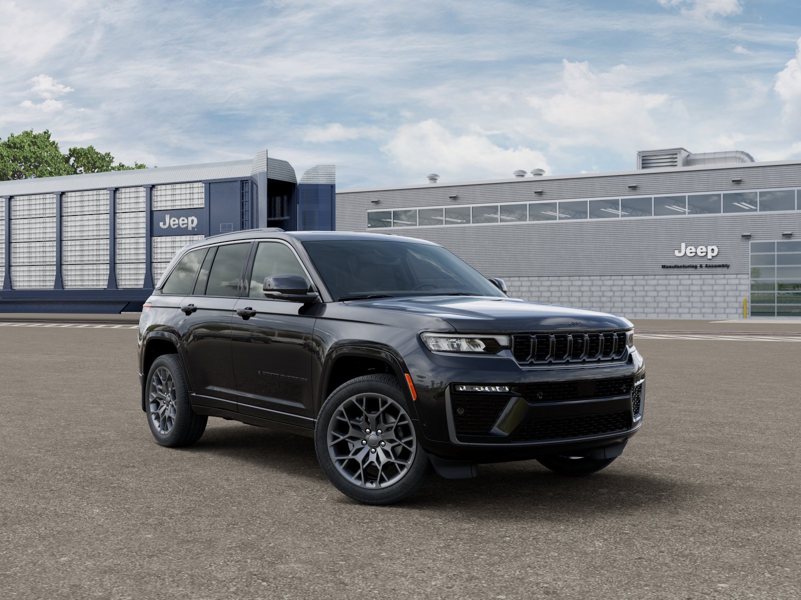 New 2026 Diamond Black Crystal Pearl-Coat Exterior Paint Jeep Summit image 31