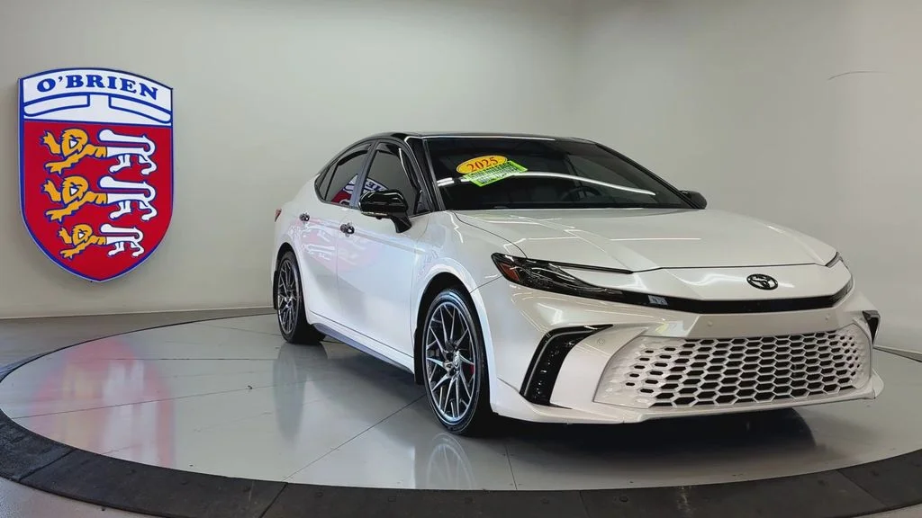 Used 2025 Midnight Black Metallic Toyota XSE image 2
