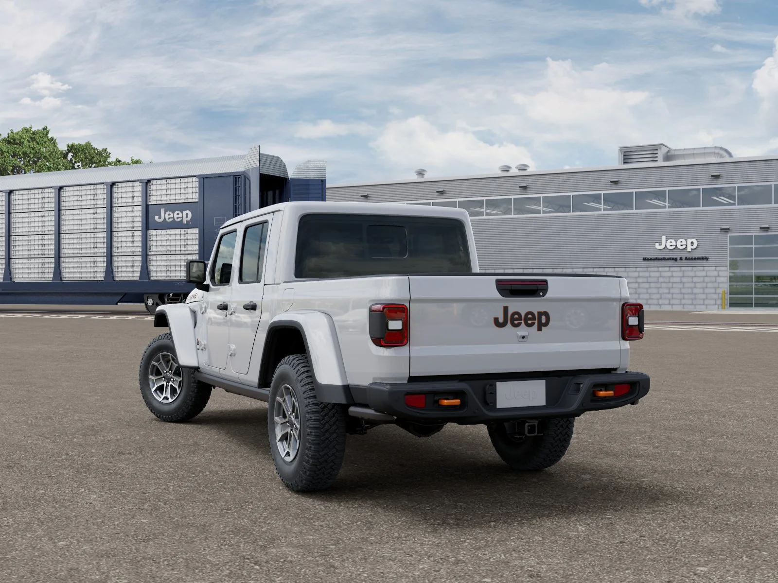 New 2026 Bright White Clear-Coat Exterior Paint Jeep Mojave X image 3