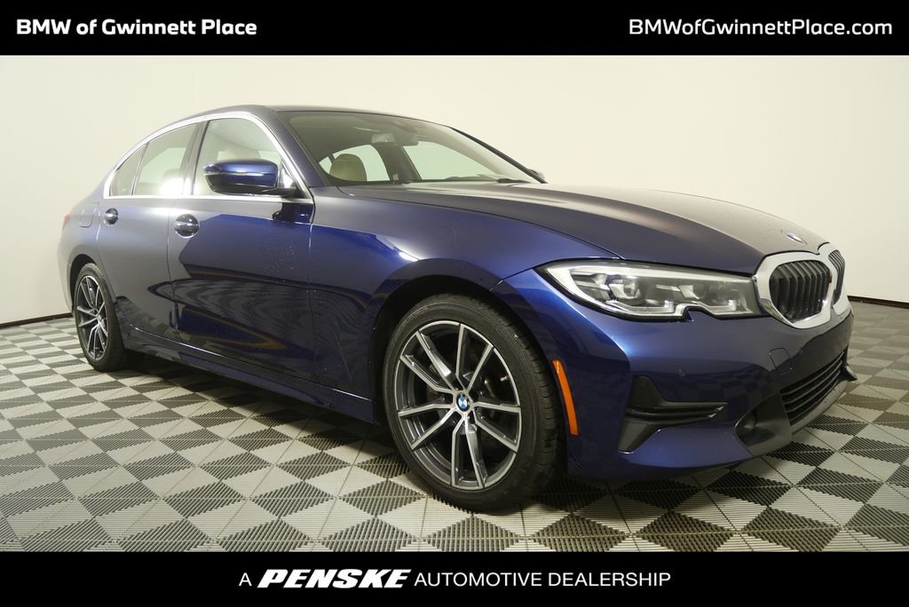 Used 2020 Mediterranean Blue Metallic BMW 330i xDrive image 1