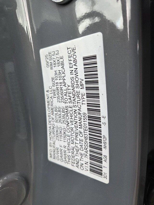 Certified Used 2026 Urban Gray Pearl Honda Sport-L image 33