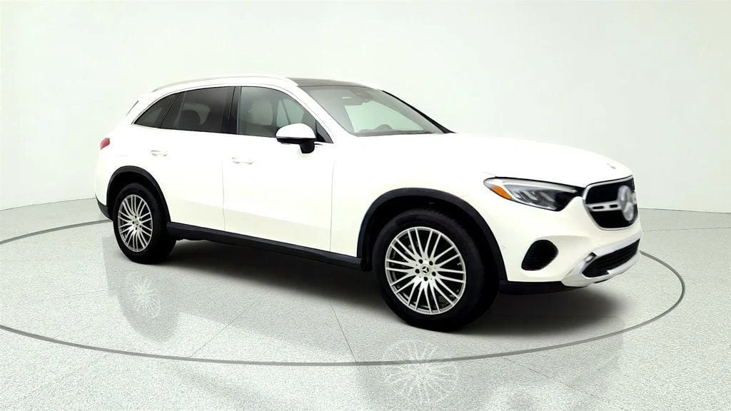 Used 2025 Polar White Mercedes-Benz GLC 300 4MATIC® SUV w/ Panorama Sunroof & 19