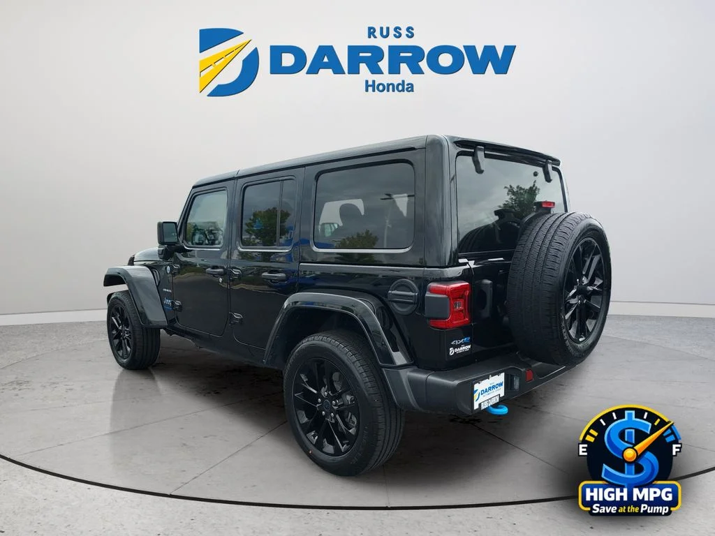Used 2024 Black Jeep Sahara 4xe image 3