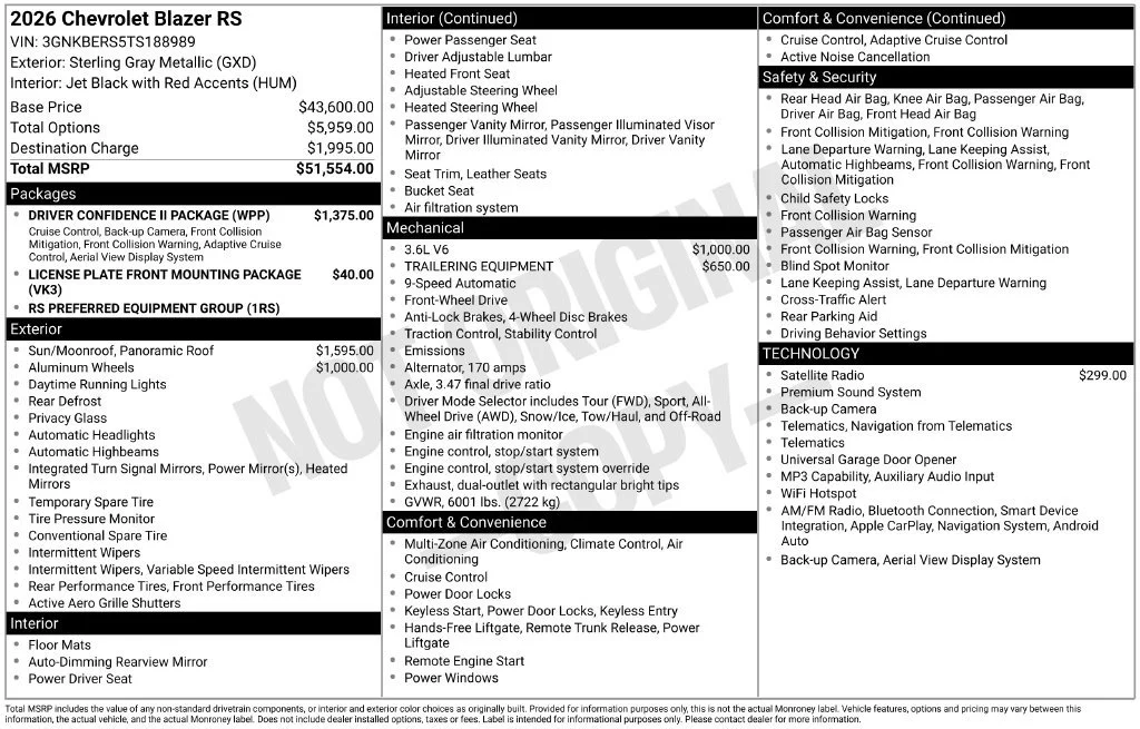2026 Chevrolet Blazer RS - Photo 30