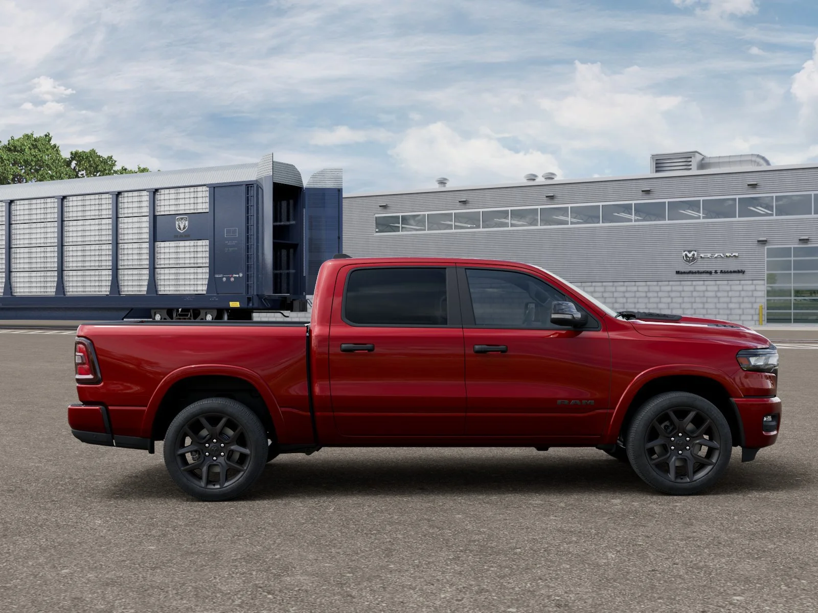 New 2026 Molten Red Pearl-Coat Exterior Paint RAM Laramie image 21