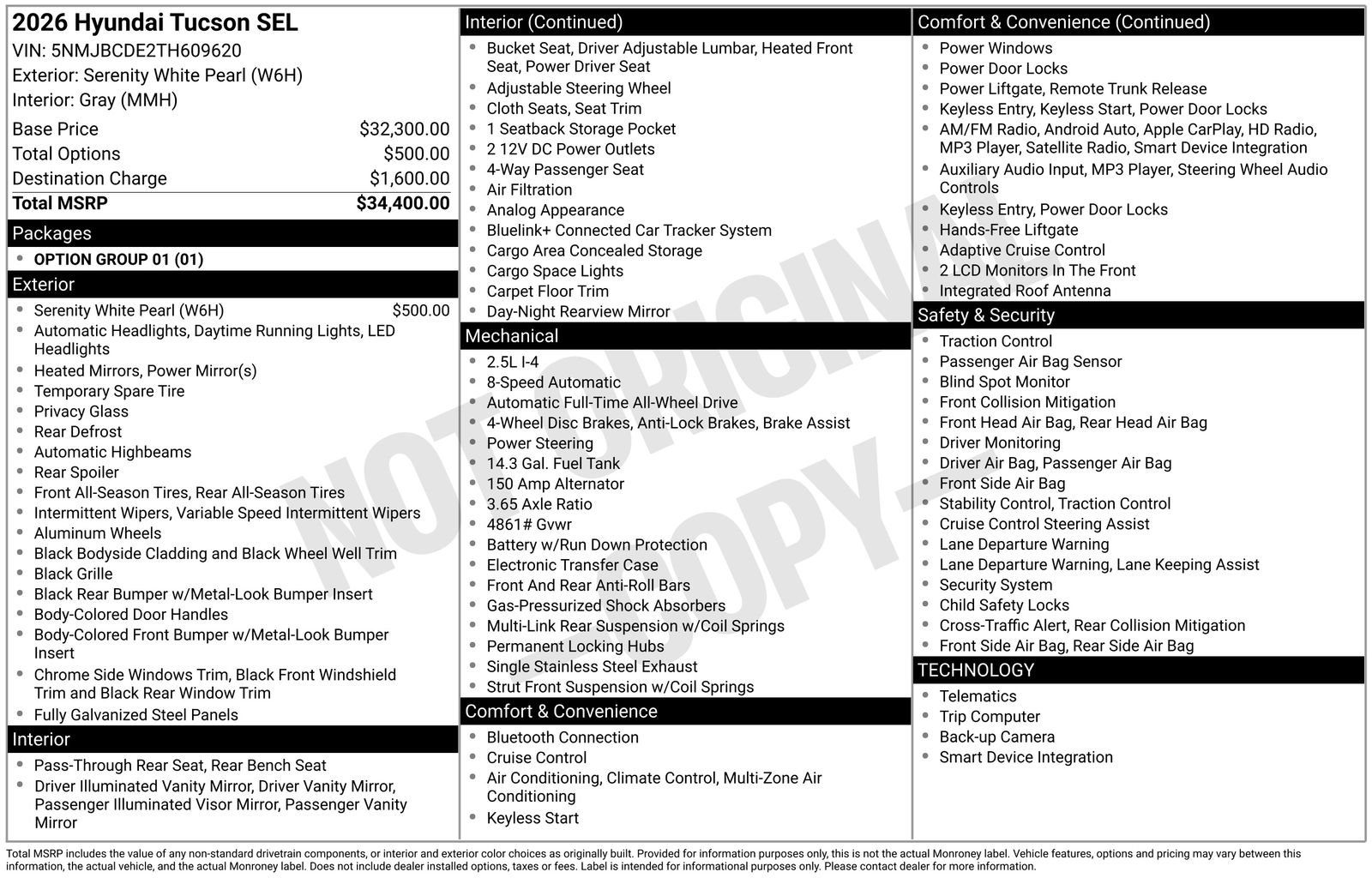 Used 2026 White Hyundai SEL image 6