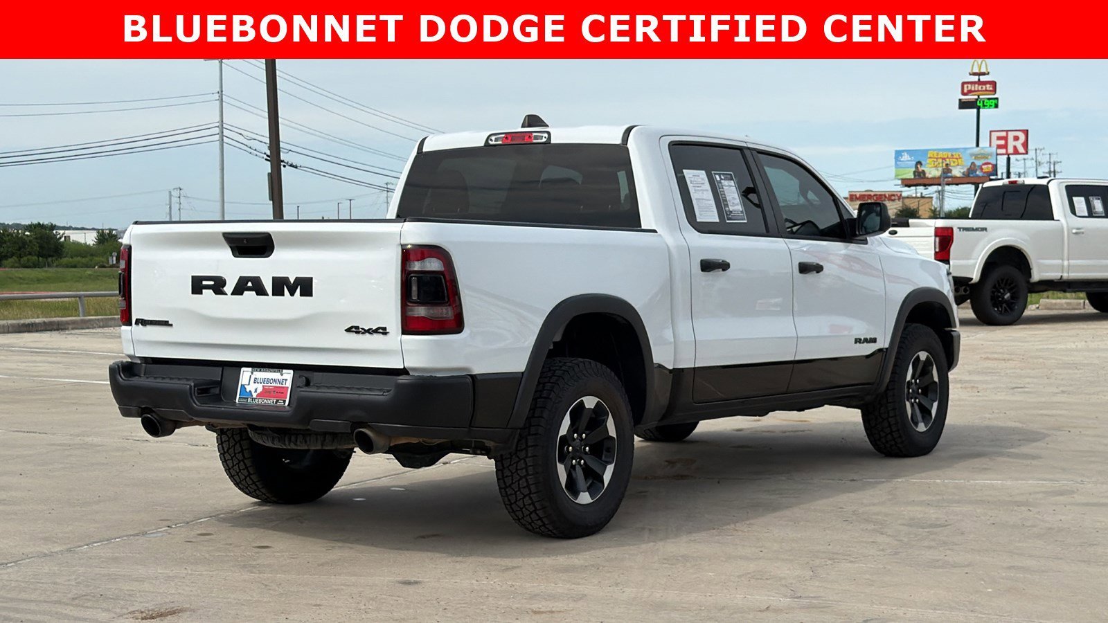 Used 2024 Bright White Clearcoat Ram Rebel image 5