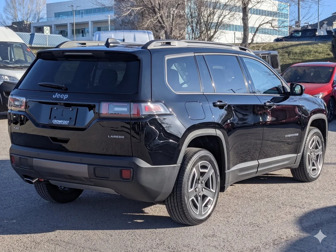 New 2026 Black Jeep Laredo - - 4x4 - Pkg 23F - Mopar Protect Pkg - Compact Spare - 1.6L Turbo Hybrid & More! image 8