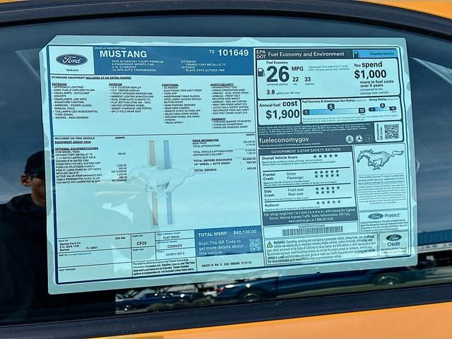 New 2026 Orange Ford EcoBoost Premium image 17