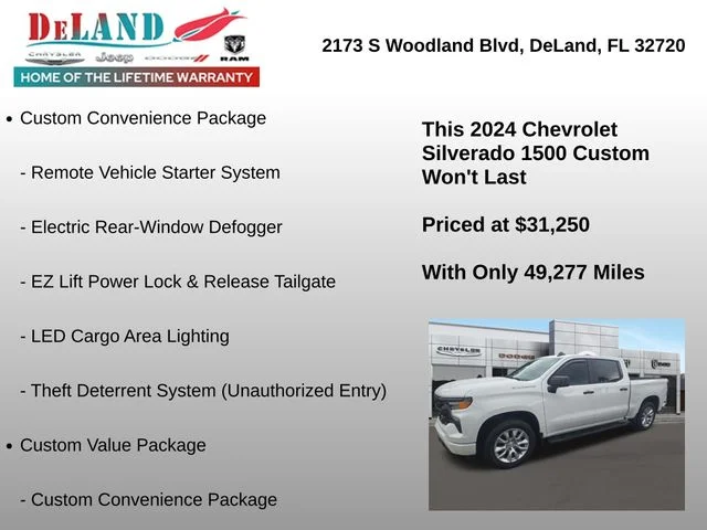 Used 2024 White Chevrolet Custom image 5