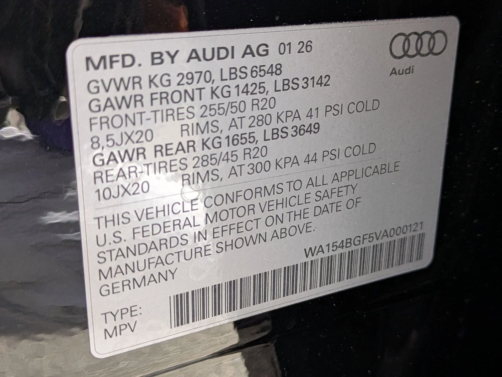New 2027 Black Audi Premium Plus image 17