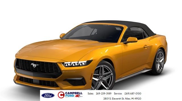 New 2026 Orange Fury Metallic Tri-coat Ford EcoBoost® Convertible image 1