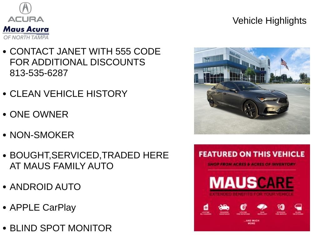 Used 2024 White Acura A-Spec Package image 8