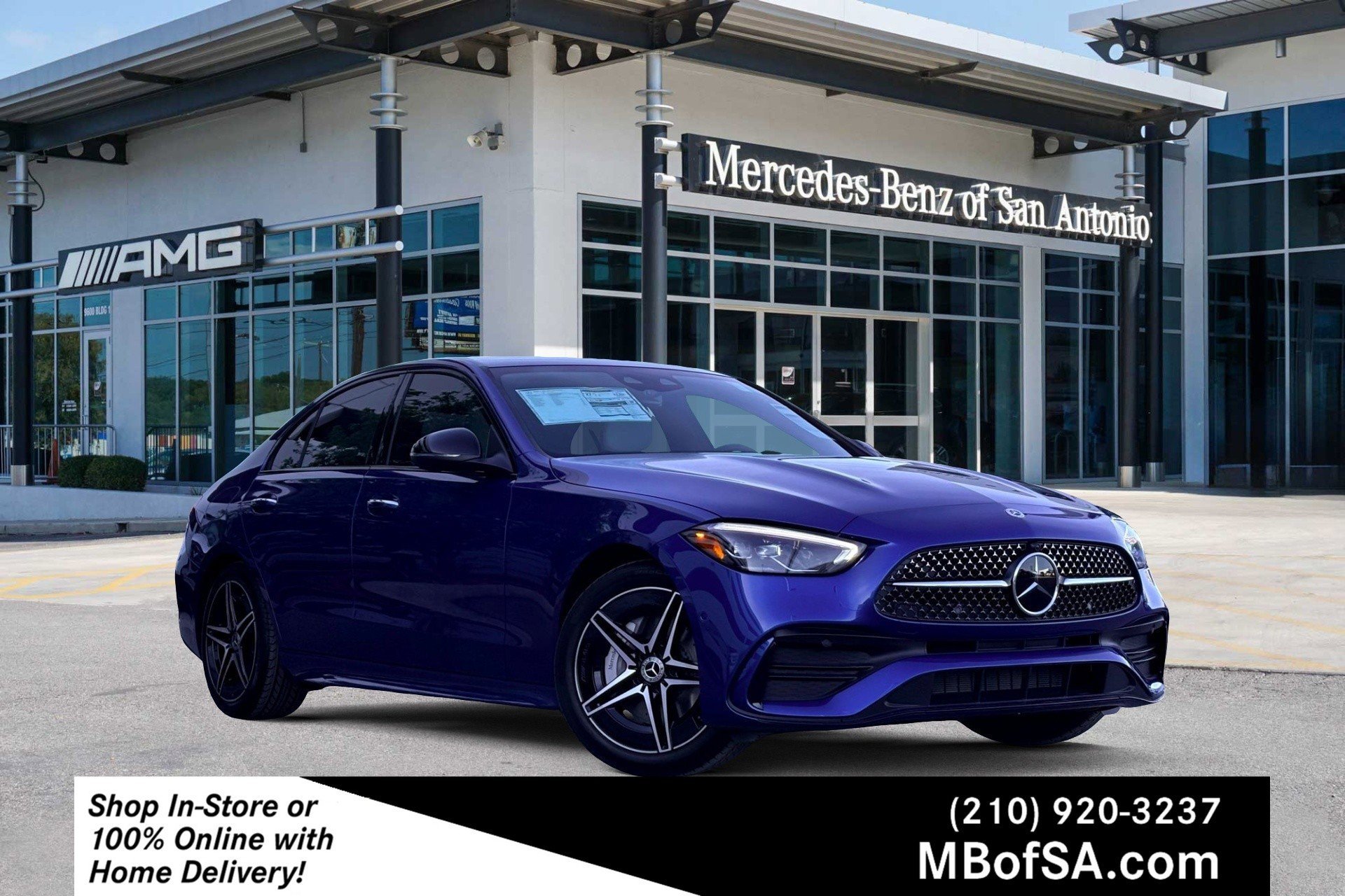 New 2026 Starling Blue Metallic Mercedes-Benz C 300 image 1