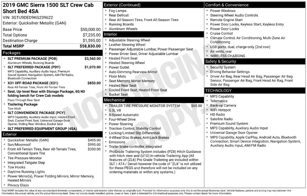 Used 2019 Silver GMC SLT image 6