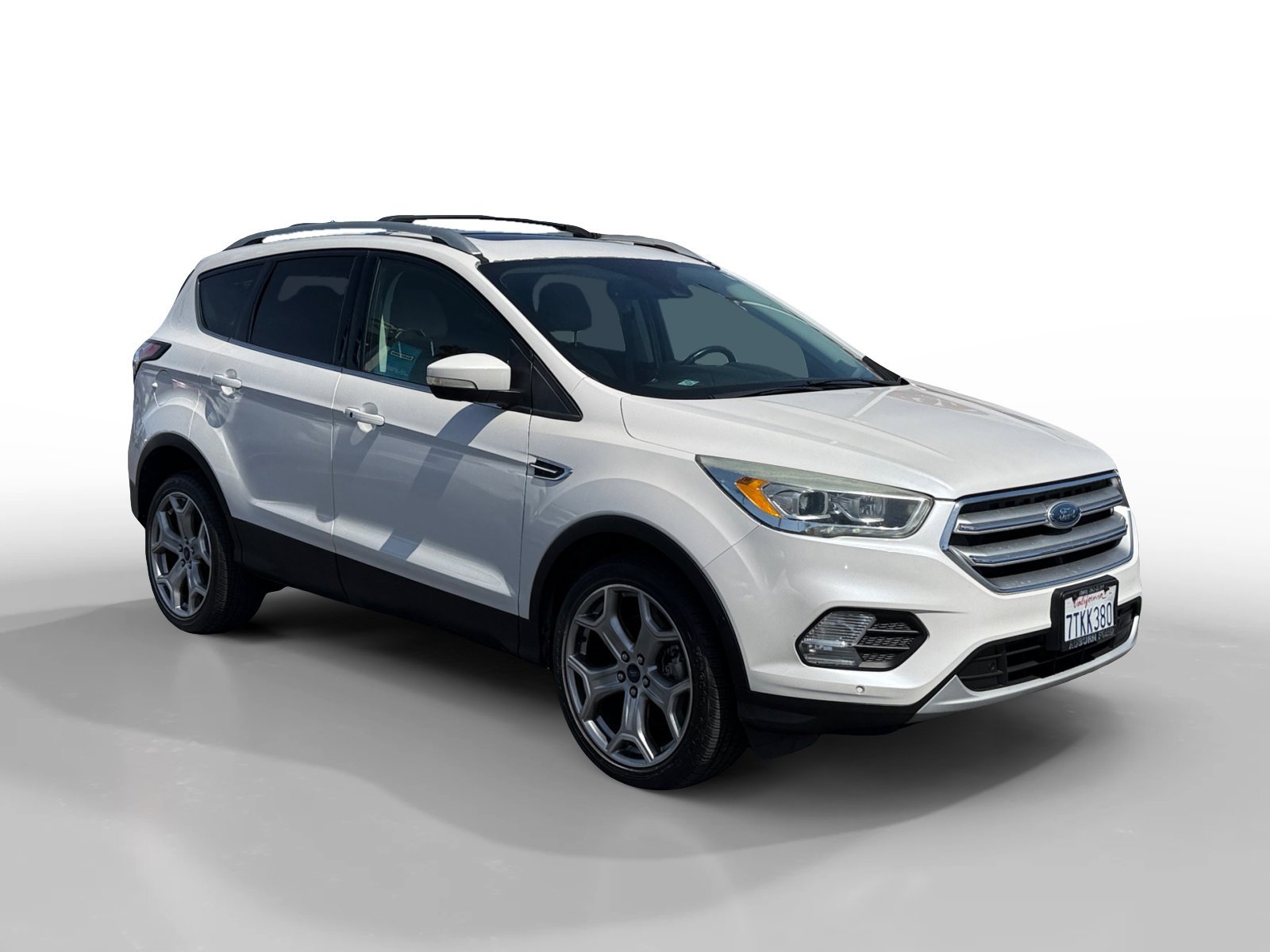 Used 2017 White Platinum Clearcoat Metallic Ford Titanium image 7