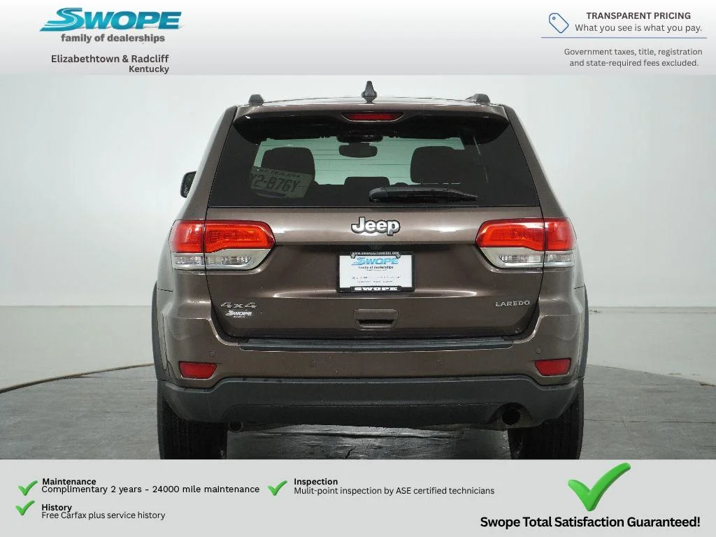 Used 2019 Walnut Brown Metallic Clearcoat Jeep Laredo E image 8